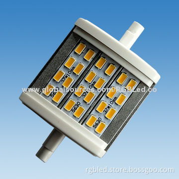 R7S LED lamp, 8W, 24pcs 5630 SMD, 700lm, comes in white/warm white